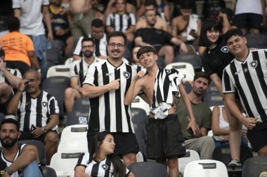 Rio de Janeiro, Rio de Janeiro, Brezilya - 18 Ağustos 2024. Botafogo x Flamengo Nilton Santos Stadyumu - Brezilya Şampiyonası.          