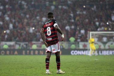 Rio de Janeiro, Rio de Janeiro, Brezilya - 15 Ağustos 2024. Flamengo x Bolivar Maracan Stadyumu - Libertadores.          