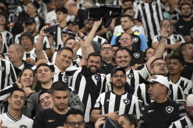 Rio de Janeiro, Rio de Janeiro, Brezilya - 14 Ağustos 2024. Botafogo x Palmeiras Nilton Santos Stadyumu - Libertadores.                   