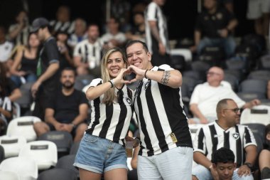 Rio de Janeiro, Rio de Janeiro, Brezilya - 18 Ağustos 2024. Botafogo x Flamengo Nilton Santos Stadyumu - Brezilya Şampiyonası.          