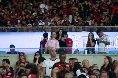 Rio de Janeiro, Rio de Janeiro, Brezilya - 15 Ağustos 2024. Flamengo x Bolivar Maracan Stadyumu - Libertadores.          