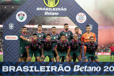 Rio de Janeiro, Rio de Janeiro, Brezilya - 17 Ağustos 2024. Fluminense x Corinthians at Maracan Stadyumu - Brezilya Şampiyonası.                