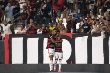 Rio de Janeiro, Rio de Janeiro, Brezilya - 18 Ağustos 2024. Botafogo x Flamengo Nilton Santos Stadyumu - Brezilya Şampiyonası.          