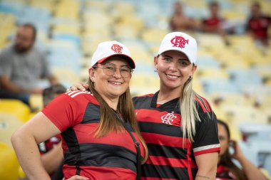 Rio de Janeiro, Rio de Janeiro, Brezilya - 15 Ağustos 2024. Flamengo x Bolivar Maracan Stadyumu - Libertadores.          