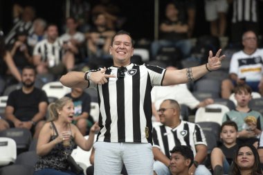 Rio de Janeiro, Rio de Janeiro, Brezilya - 18 Ağustos 2024. Botafogo x Flamengo Nilton Santos Stadyumu - Brezilya Şampiyonası.          