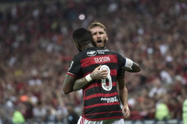 Rio de Janeiro, Rio de Janeiro, Brezilya - 15 Ağustos 2024. Flamengo x Bolivar Maracan Stadyumu - Libertadores.          
