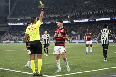 Rio de Janeiro, Rio de Janeiro, Brezilya - 18 Ağustos 2024. Botafogo x Flamengo Nilton Santos Stadyumu - Brezilya Şampiyonası.          
