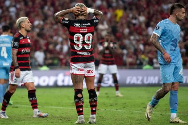 Rio de Janeiro, Rio de Janeiro, Brezilya - 15 Ağustos 2024. Flamengo x Bolivar Maracan Stadyumu - Libertadores.          