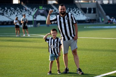 Rio de Janeiro, Rio de Janeiro, Brezilya - 18 Ağustos 2024. Botafogo x Flamengo Nilton Santos Stadyumu - Brezilya Şampiyonası.          