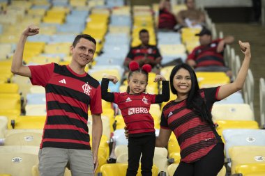 Rio de Janeiro, Rio de Janeiro, Brezilya - 15 Ağustos 2024. Flamengo x Bolivar Maracan Stadyumu - Libertadores.          