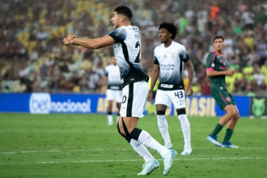 Rio de Janeiro, Rio de Janeiro, Brezilya - 17 Ağustos 2024. Fluminense x Corinthians at Maracan Stadyumu - Brezilya Şampiyonası.                