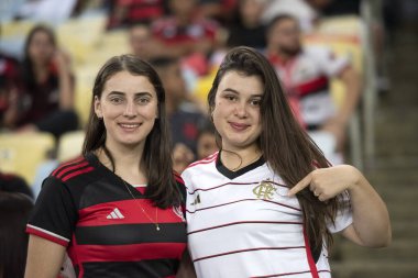 Rio de Janeiro, Rio de Janeiro, Brezilya - 15 Ağustos 2024. Flamengo x Bolivar Maracan Stadyumu - Libertadores.          