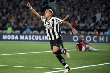 Rio de Janeiro, Rio de Janeiro, Brezilya - 18 Ağustos 2024. Botafogo x Flamengo Nilton Santos Stadyumu - Brezilya Şampiyonası.          