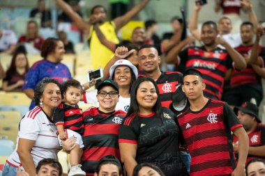 Rio de Janeiro, Rio de Janeiro, Brezilya - 15 Ağustos 2024. Flamengo x Bolivar Maracan Stadyumu - Libertadores.          