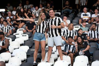 Rio de Janeiro, Rio de Janeiro, Brezilya - 18 Ağustos 2024. Botafogo x Flamengo Nilton Santos Stadyumu - Brezilya Şampiyonası.          