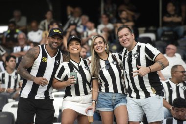 Rio de Janeiro, Rio de Janeiro, Brezilya - 18 Ağustos 2024. Botafogo x Flamengo Nilton Santos Stadyumu - Brezilya Şampiyonası.          