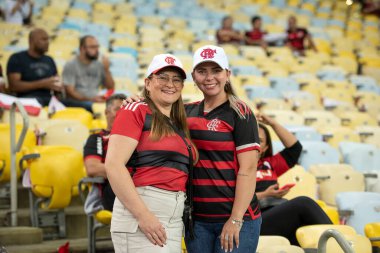 Rio de Janeiro, Rio de Janeiro, Brezilya - 15 Ağustos 2024. Flamengo x Bolivar Maracan Stadyumu - Libertadores.          