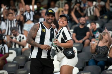 Rio de Janeiro, Rio de Janeiro, Brezilya - 18 Ağustos 2024. Botafogo x Flamengo Nilton Santos Stadyumu - Brezilya Şampiyonası.          