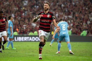 Rio de Janeiro, Rio de Janeiro, Brezilya - 15 Ağustos 2024. Flamengo x Bolivar Maracan Stadyumu - Libertadores.          