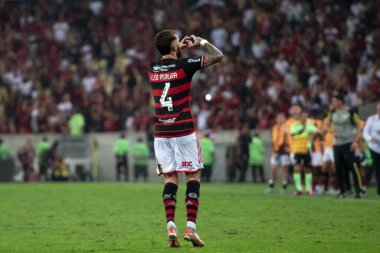 Rio de Janeiro, Rio de Janeiro, Brezilya - 15 Ağustos 2024. Flamengo x Bolivar Maracan Stadyumu - Libertadores.          