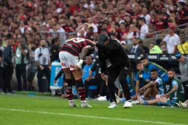 Rio de Janeiro, Rio de Janeiro, Brezilya - 15 Ağustos 2024. Flamengo x Bolivar Maracan Stadyumu - Libertadores.          
