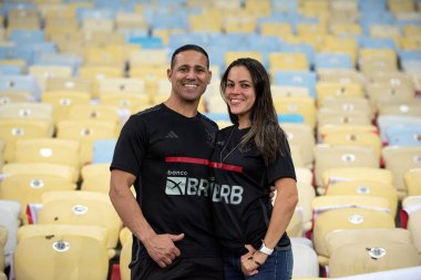 Rio de Janeiro, Rio de Janeiro, Brezilya - 15 Ağustos 2024. Flamengo x Bolivar Maracan Stadyumu - Libertadores.          