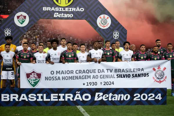 Rio de Janeiro, Rio de Janeiro, Brezilya - 17 Ağustos 2024. Fluminense x Corinthians at Maracan Stadyumu - Brezilya Şampiyonası.                