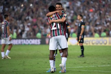 Rio de Janeiro, Rio de Janeiro, Brezilya - 20 Ağustos 2024. Fluminense x Gremio Maracana Stadyumu - Libertadores.          