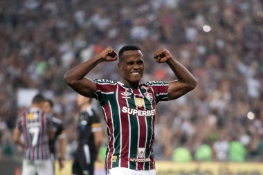 Rio de Janeiro, Rio de Janeiro, Brezilya - 20 Ağustos 2024. Fluminense x Gremio Maracana Stadyumu - Libertadores.          