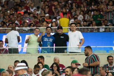 Rio de Janeiro, Rio de Janeiro, Brezilya - 20 Ağustos 2024. Fluminense x Gremio Maracana Stadyumu - Libertadores.          