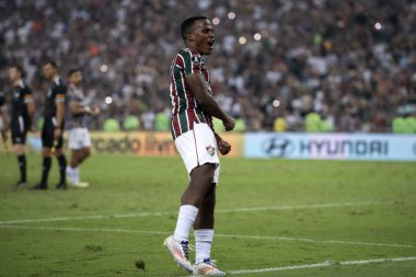 Rio de Janeiro, Rio de Janeiro, Brezilya - 20 Ağustos 2024. Fluminense x Gremio Maracana Stadyumu - Libertadores.          