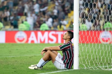 Rio de Janeiro, Rio de Janeiro, Brezilya - 20 Ağustos 2024. Fluminense x Gremio Maracana Stadyumu - Libertadores.          