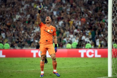 Rio de Janeiro, Rio de Janeiro, Brezilya - 20 Ağustos 2024. Fluminense x Gremio Maracana Stadyumu - Libertadores.          