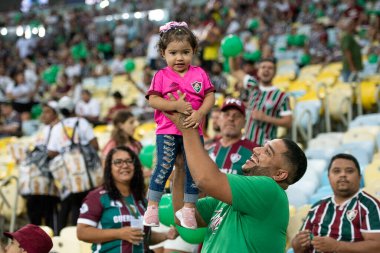 Rio de Janeiro, Rio de Janeiro, Brezilya - 20 Ağustos 2024. Fluminense x Gremio Maracana Stadyumu - Libertadores.          