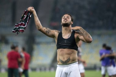 Rio de Janeiro, Rio de Janeiro, Brezilya - 20 Ağustos 2024. Fluminense x Gremio Maracana Stadyumu - Libertadores.          