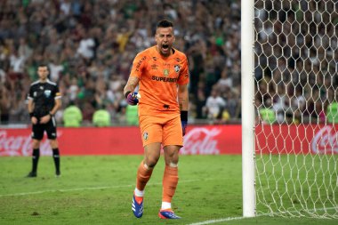 Rio de Janeiro, Rio de Janeiro, Brezilya - 20 Ağustos 2024. Fluminense x Gremio Maracana Stadyumu - Libertadores.          