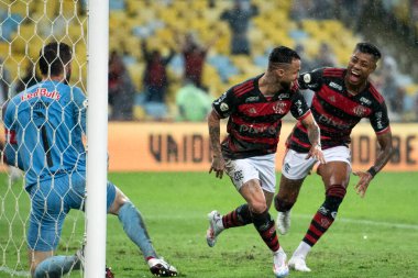 Rio de Janeiro (RJ), 25 / 08 / 2024 - FLAMENGO X RB BRAGANTINO - Brezilya Maracan Şampiyonası için Flamengo x RB Bragantino arasındaki maç.              