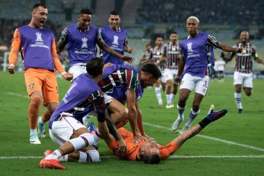 Rio de Janeiro, Rio de Janeiro, Brezilya - 20 Ağustos 2024. Fluminense x Gremio Maracana Stadyumu - Libertadores.                   