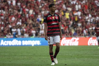 Rio de Janeiro (RJ), 24 / 08 / 2024 - FLAMENGO x OLYMPIACOS - Maracan 'daki Flamengo x Olympiacos maçı, Kıtalararası Alt- 20 finalinin finali.                   