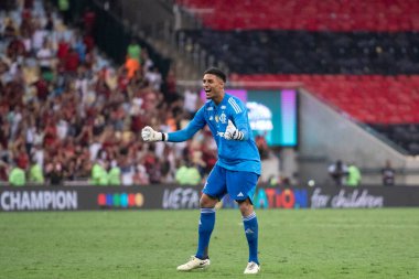 Rio de Janeiro (RJ), 24 / 08 / 2024 - FLAMENGO x OLYMPIACOS - Maracan 'daki Flamengo x Olympiacos maçı, Kıtalararası Alt- 20 finalinin finali.                   