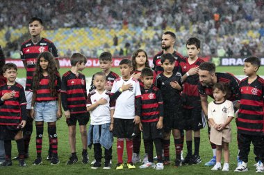 Rio de Janeiro (RJ), 25 / 08 / 2024 - FLAMENGO X RB BRAGANTINO - Brezilya Maracan Şampiyonası için Flamengo x RB Bragantino arasındaki maç.                  