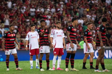 Rio de Janeiro (RJ), 24 / 08 / 2024 - FLAMENGO x OLYMPIACOS - Maracan 'daki Flamengo x Olympiacos maçı, Kıtalararası Alt- 20 finalinin finali.                   