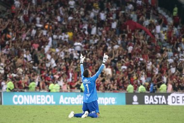 Rio de Janeiro (RJ), 24 / 08 / 2024 - FLAMENGO x OLYMPIACOS - Maracan 'daki Flamengo x Olympiacos maçı, Kıtalararası Alt- 20 finalinin finali.                         