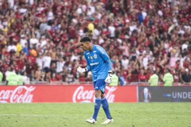 Rio de Janeiro (RJ), 24 / 08 / 2024 - FLAMENGO x OLYMPIACOS - Maracan 'daki Flamengo x Olympiacos maçı, Kıtalararası Alt- 20 finalinin finali.                         