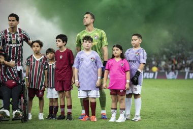 Rio de Janeiro (RJ), 01 / 09 / 2024 - FLUMINENSE X SAO PAULO - Brezilya Maracana Şampiyonası için Fluminense ve Sao Paulo arasında maç.                