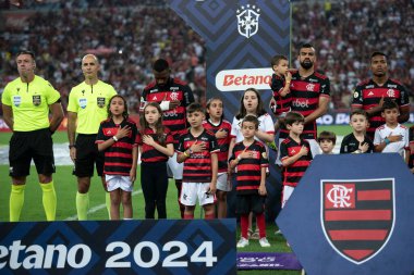 Rio de Janeiro (RJ), 15 / 09 / 2024 - FLAMENGO X VASCO - Brezilya Maracan Şampiyonası için Flamengo x Vasco ile maç.        