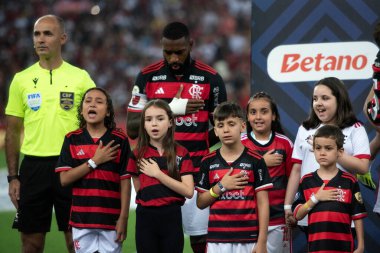 Rio de Janeiro (RJ), 15 / 09 / 2024 - FLAMENGO X VASCO - Brezilya Maracan Şampiyonası için Flamengo x Vasco ile maç.        