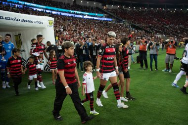 Rio de Janeiro (RJ), 15 / 09 / 2024 - FLAMENGO X VASCO - Brezilya Maracan Şampiyonası için Flamengo x Vasco ile maç.        