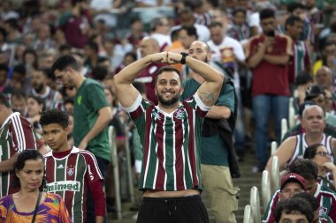 Rio de Janeiro (RJ), 18 / 09 / 2024 - FLUMINENSE X ATLETICO MG - Maracana 'daki Conmebol Libertadores' in Fluminense x Atletico MG 'si arasında maç.                