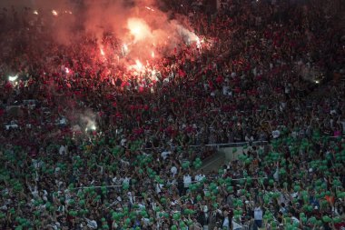 Rio de Janeiro (RJ), 18 / 09 / 2024 - FLUMINENSE X ATLETICO MG - Maracana 'daki Conmebol Libertadores' in Fluminense x Atletico MG 'si arasında maç.                